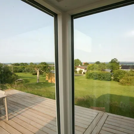 Family With Panoramic View Of Aarhus Bay