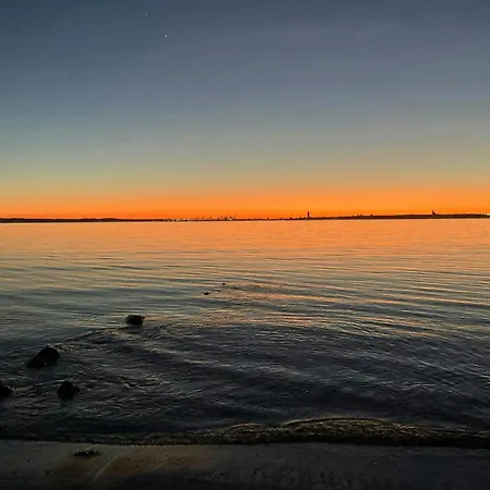 Family With Panoramic View Of Aarhus Bay