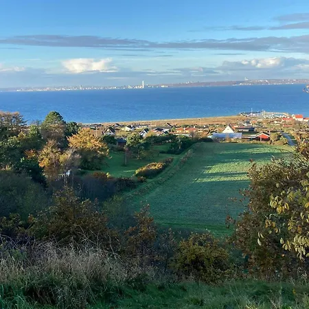 Family With Panoramic View Of Aarhus Bay * Knebel