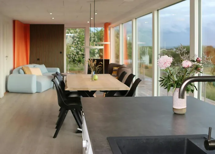 Family With Panoramic View Of Aarhus Bay * Knebel