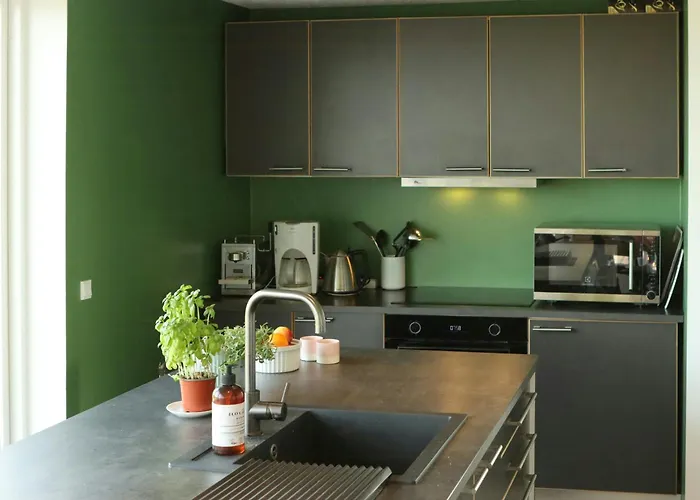 Family With Panoramic View Of Aarhus Bay