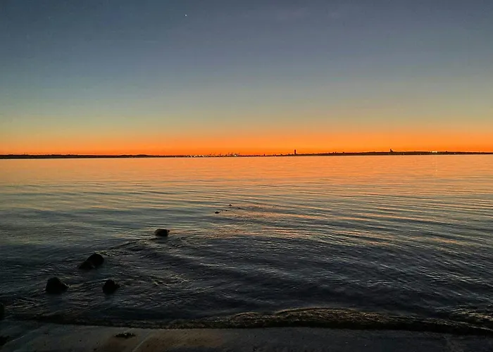 Family With Panoramic View Of Aarhus Bay